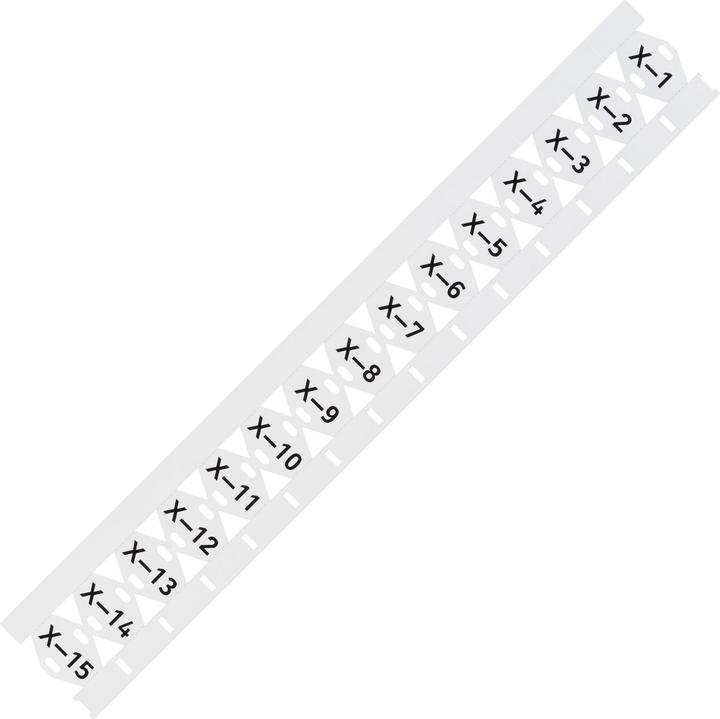Wago 211-835 Sistema di marcatura dei cavi Area di etichettatura: 25 x 10 mm Numero bianco