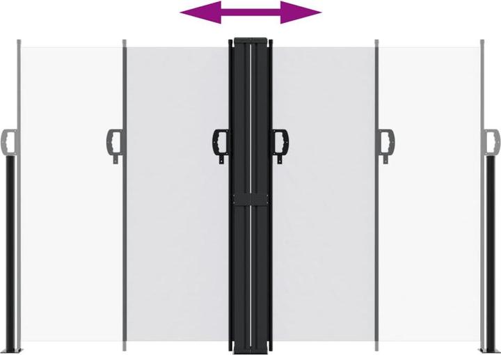 Produktbild vidaXL ausziehbare Seitenmarkise (1.60 m)