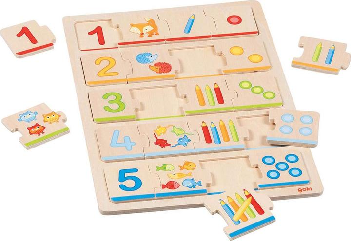 Produktbild Goki Puzzzle Lerne zählen (20 Teile)