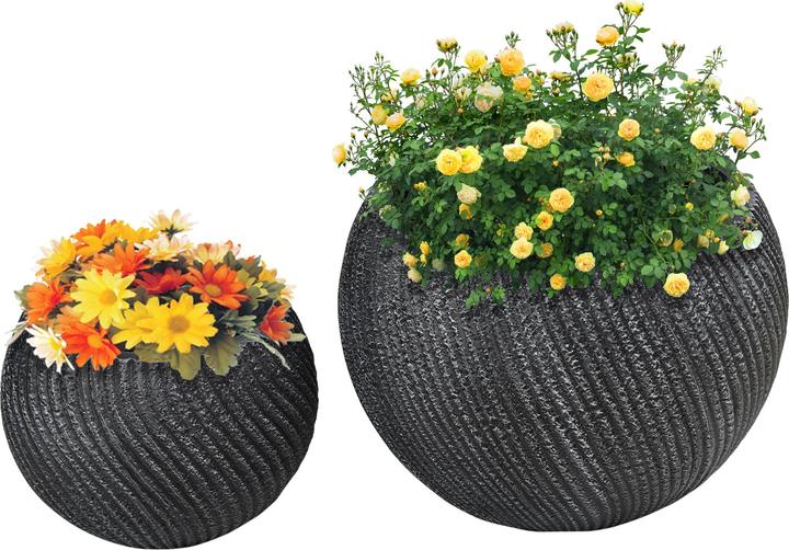 Image du produit Outsunny Pots de fleurs avec trou de drainage (40 x 40 x 30 cm)