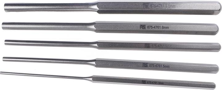 Produktbild RS PRO 5pcs long pin punch set