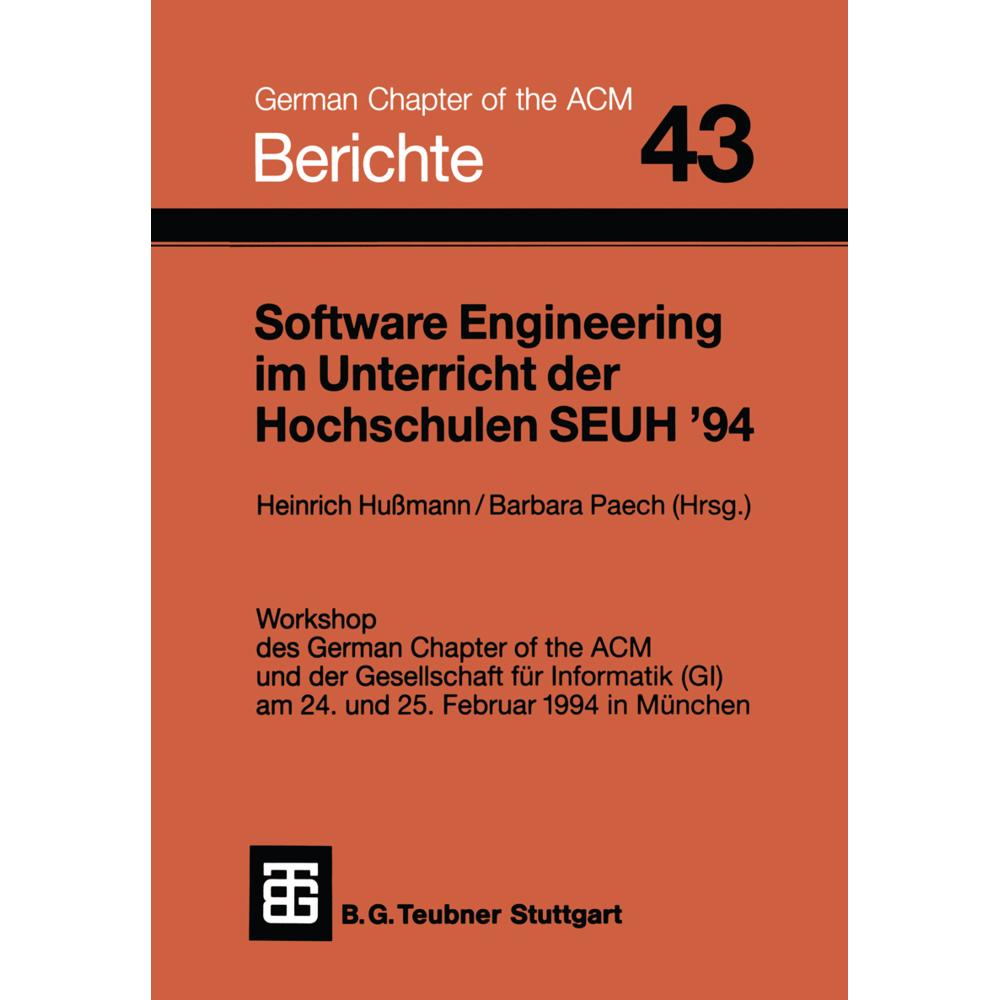 Software Engineering im Unterricht der Hochschulen, SEUH '94, Fachbücher