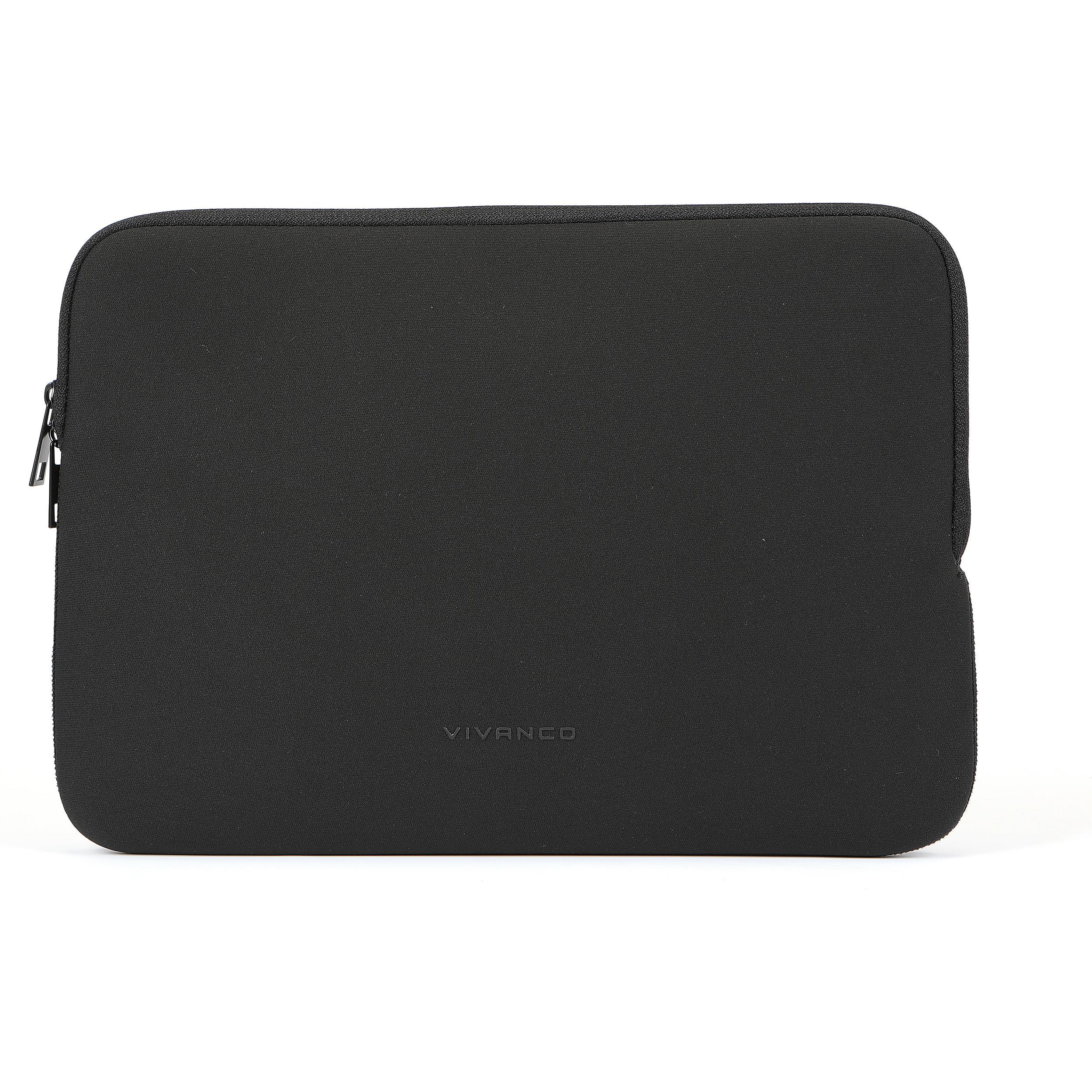 Vivanco NEO Notebook Sleeve fuer 13-14" Geraete, schwarz Neopren (14", Universal), Notebooktasche, Schwarz
