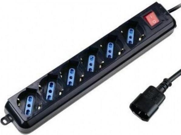 Productafbeelding Techly 300415 UPS-stekkerdoos met (6x, CEE 7/3, 1.50 m)