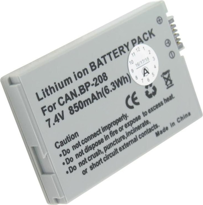 Actual product image AccuCell Battery Canon DC40 Camcorder (Rechargeable battery)