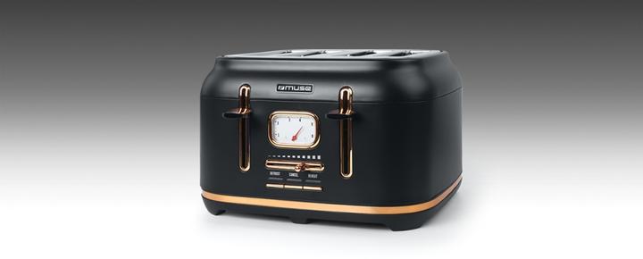 Immagine prodotto Muse MS131 BC Tostapane in acciaio inox nero
