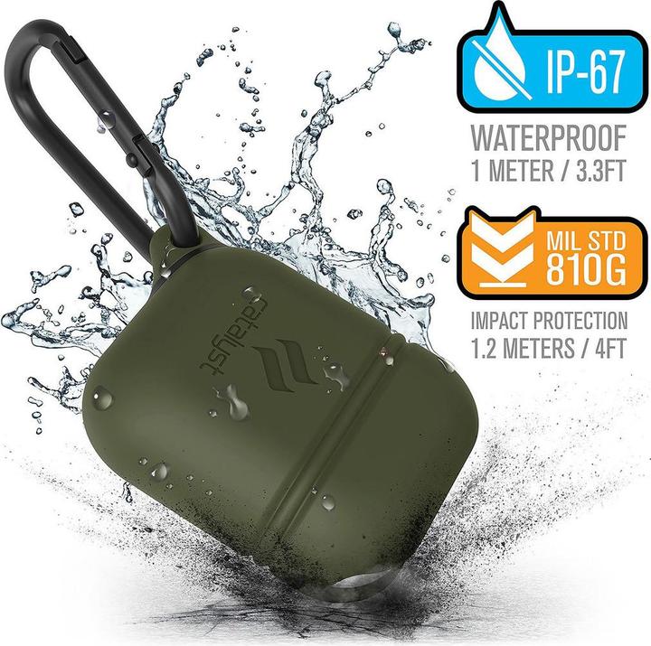 Image du produit Catalyst Waterproof Case Apple Airpods Army Green (Manchon pour casque d'écoute)