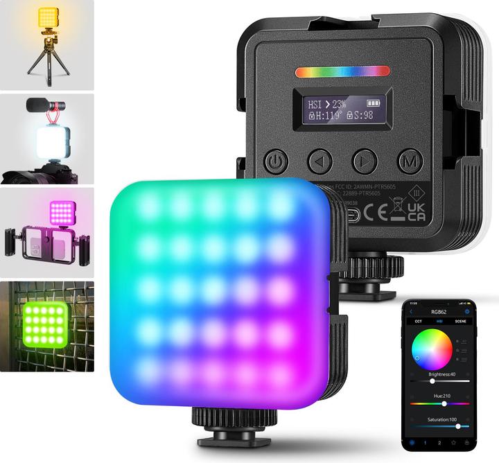 Actual product image Neewer RGB62 app LED video light (Video light)