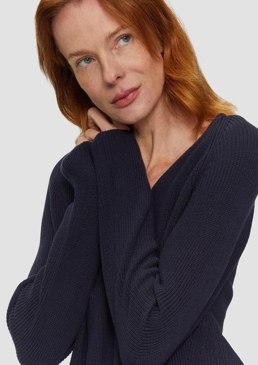 Produktbild s.Oliver Strickpullover Strickpullover mit V-Ausschnitt und Raglan-Ärmeln (34)