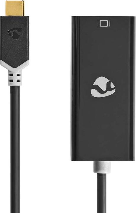 Actual product image Nedis USB Adapter USB 3.2 Gen 1 USB-CT Male Mini DisplayPort Female 0.20 m Round Gold Plated PVC Ant (USB-C, 20 cm)