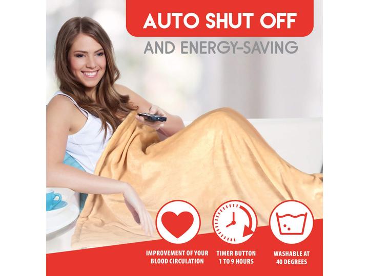 Produktbild alpina Blanket heated ivory180w PES (180 x 130 cm)