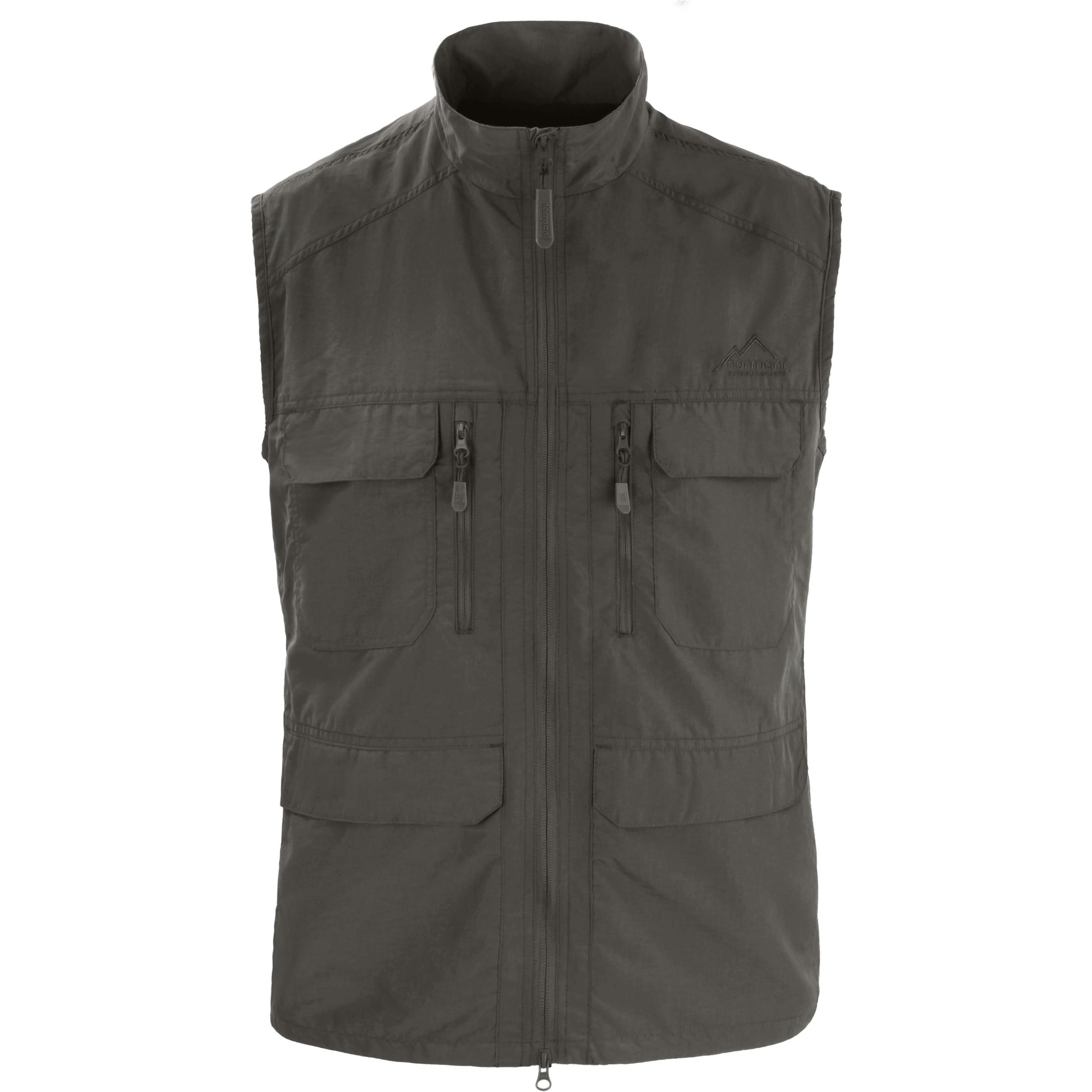 Normani, Herren, Weste, Herren Outdoor Weste „Deer“ - 9677, Grau, (L)