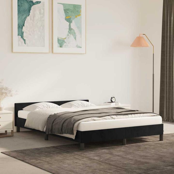 Actual product image vidaXL Bettgestell mit Kopfteil (140 x 200 cm)
