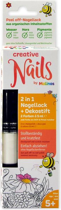 Produktbild Creative Nails Lackstift 2er (Nagellacktrockner, Weiss, Schwarz)