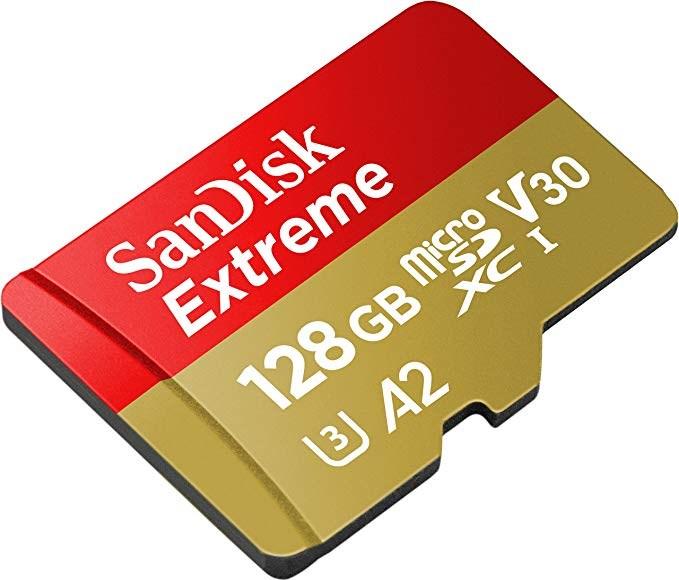 Produktbild SanDisk Extreme microSD A2 (128 GB, microSDXC, U3, UHS-I)