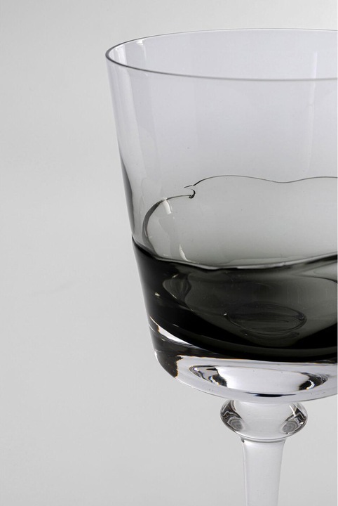Actual product image Kare Design Rotweinglas Mimi Grey 21cm (Red wine glasses)