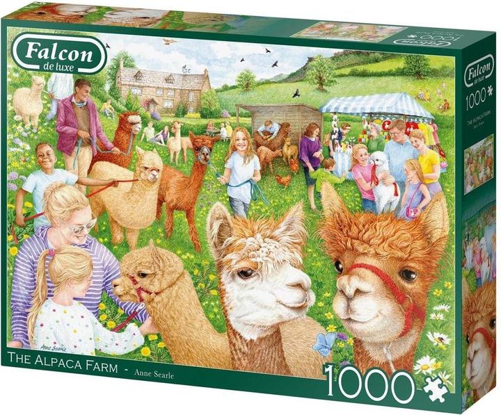 Produktbild Jumbo Spiele Falcon The Alpaca Farm 1000 Teile - Puzzle für Erwachsene (1000 Teile)