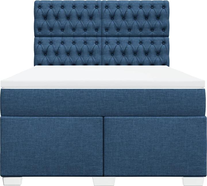 Produktbild vidaXL Bo x springbett mit Matratze 140 x 200 cm Stoff (140 x 200 cm)