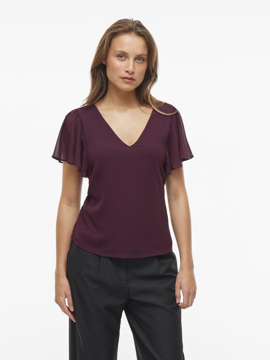 Produktbild Vila Kurzärmeliges Top mit V-Ausschnitt (40)