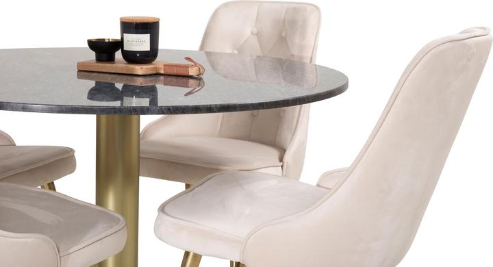 Actual product image Ebuy24 Estelle 17 dining set (5-piece) (Marble)