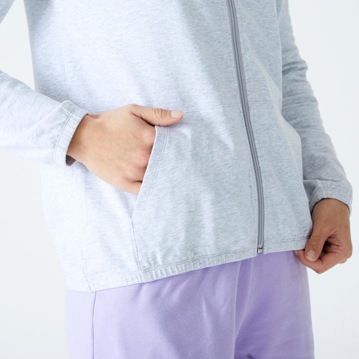 Produktbild Domyos Sweatshirt Damen mit Kapuze - grösstenteils Baumwolle (XS)