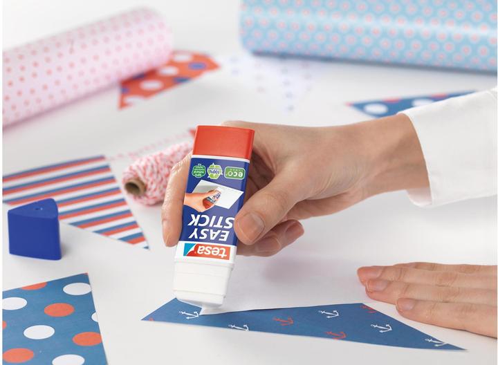Actual product image tesa EASY STICK ecoLogo glue stick, triangular, odourless glue stick for paper / cardboard