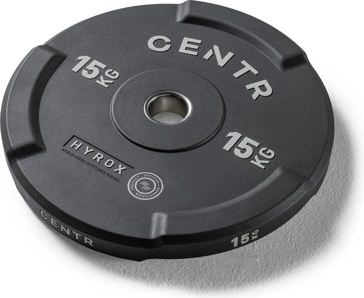 Actual product image Centr Interlocking Bumper Plates (1 x 15 kg)