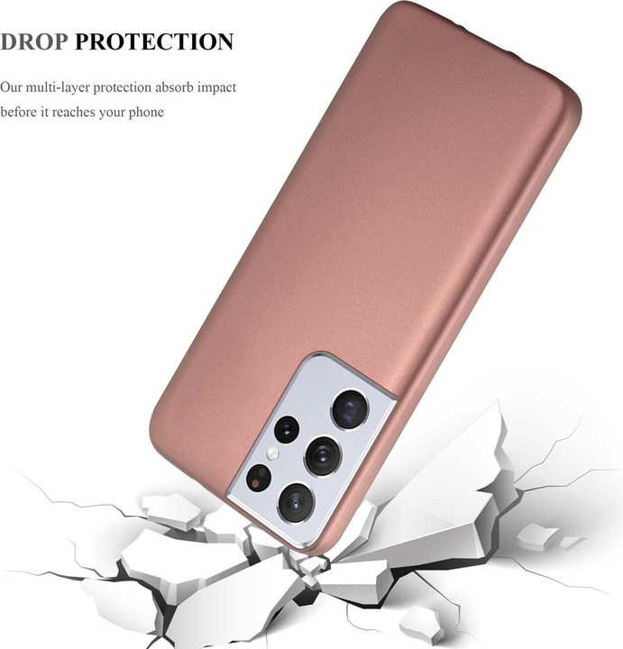 Produktbild Cadorabo TPU Matt Metallic Cover (Samsung Galaxy S21 Ultra)