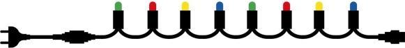 Actual product image Sirius LED light chain Tech Line, 45 LED (4.50 m)