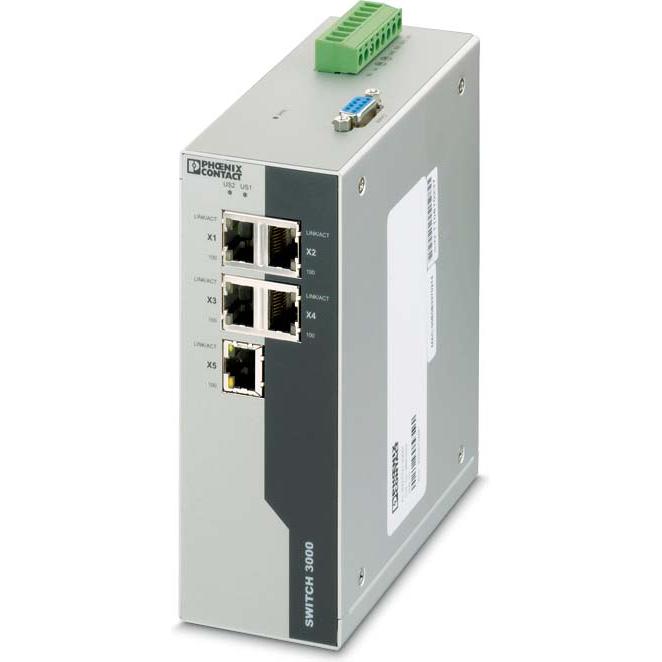 Phoenix Contact Managed Ethernet Switch 8x RJ45 Ports (8 porte), Switch di rete
