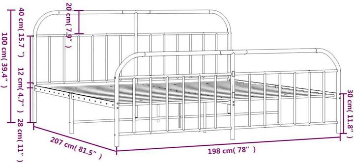 Image du produit vidaXL Bettgestell (193 x 203 cm)