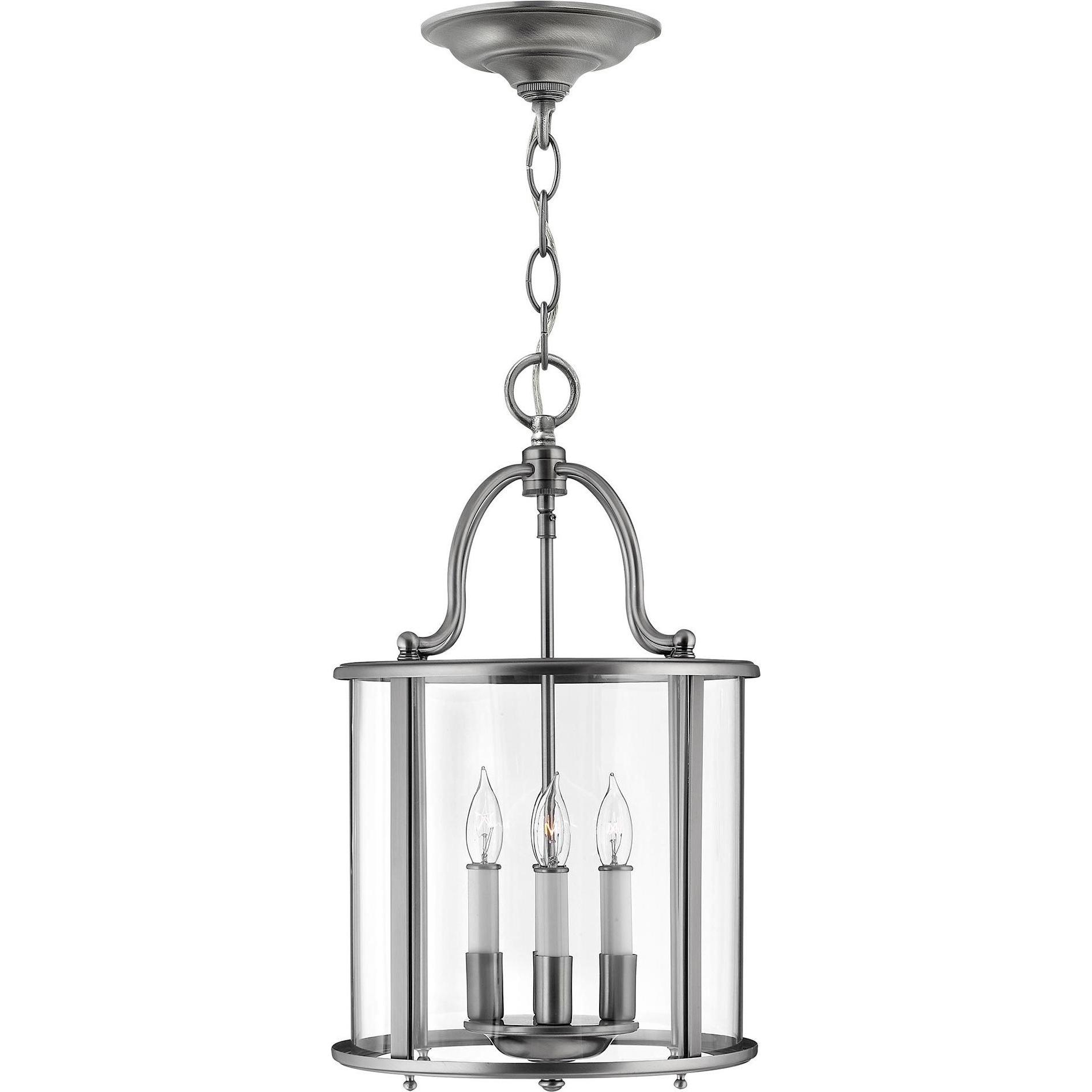 Elstead Lighting Argento Lampada A Sospensione, Lampada A Sospensione Gentry E14 A 4 Pieghe In Peltro (E14)