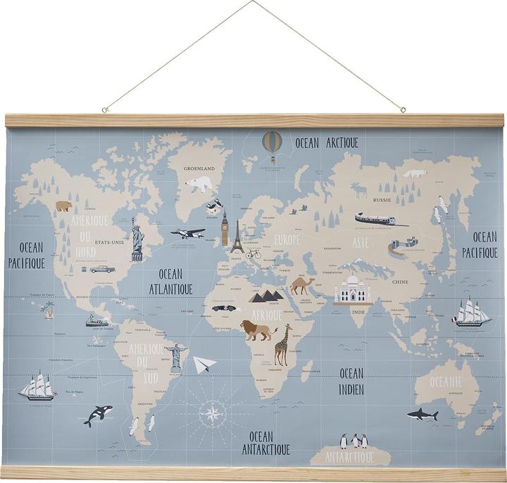 Immagine prodotto Vertbaudet Bacheca/Lavagna/Immagine (Mappamondo, 70 x 110 cm)