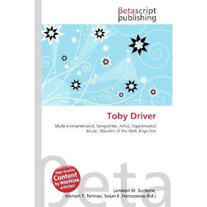 Thumbnail - Toby Driver, Fachbücher von Lambert M. Surhone, Miriam T. Timpledon, Susan F. Marseken
