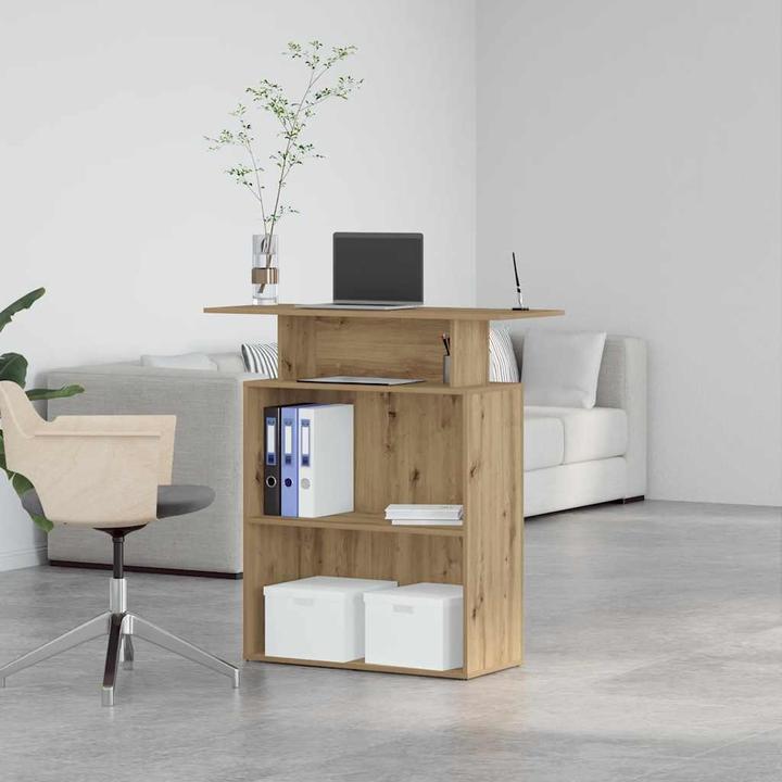 Immagine prodotto vidaXL Bancone reception Rovere Artigianale 100x40x104 cm bancone reception in legno