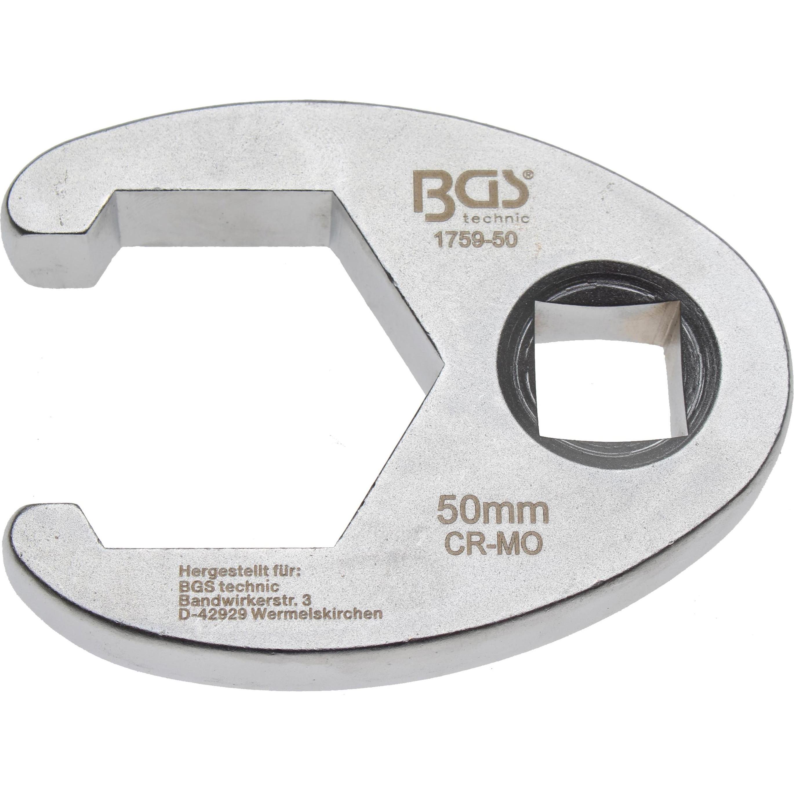 BGS, Steckschlüssel + Stecknuss, Hahnenfussschlüssel Antrieb Innenvierkant 20 mm (3/4") SW 50 mm (50 mm)