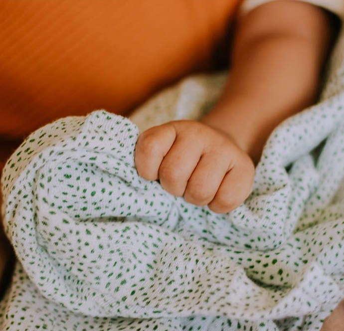 Actual product image little unicorn Cotton Muslin Swaddle 3 Pack - Summer Poppy (120 cm, 120 cm)
