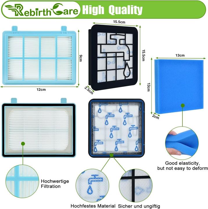 Actual product image Rebirthcare 9331-3PCS Filter for Philips