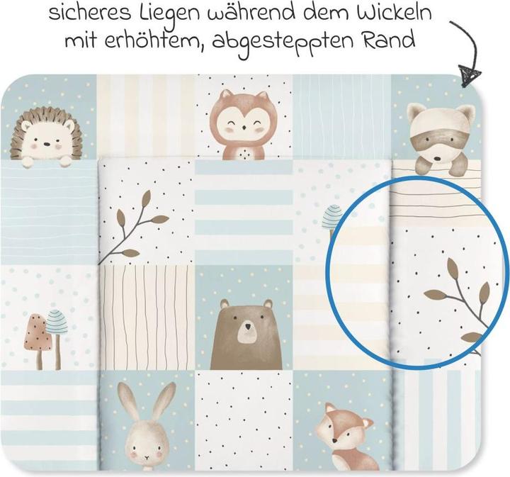 Actual product image Julius Zöllner Softy" changing mat, forest friends (75 x 85 cm)