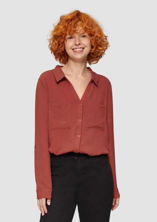 Immagine prodotto s.Oliver Bluse Crêpe-Bluse mit Brusttaschen (44)