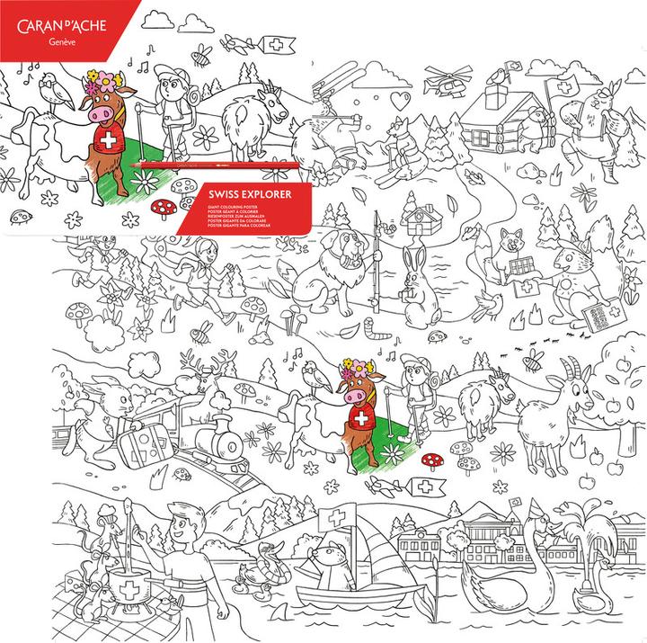 Produktbild Caran d'Ache Swiss Explorer Farbposter