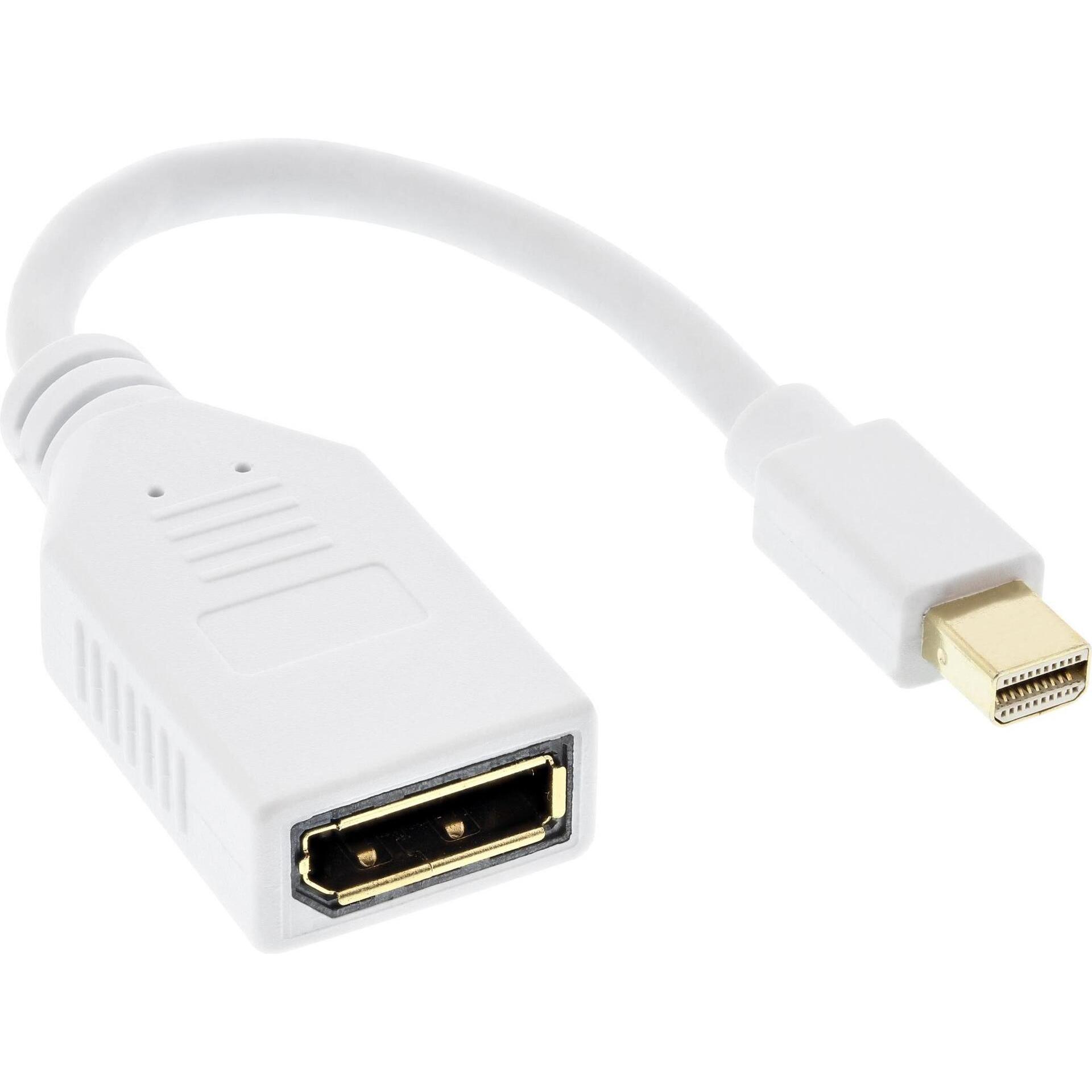 InLine DisplayPort — Mini DisplayPort (0.15 m, DisplayPort), Video Kabel