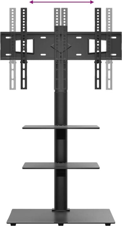 Produktbild vidaXL TV-Eckständer (45 kg, 32" - 65")