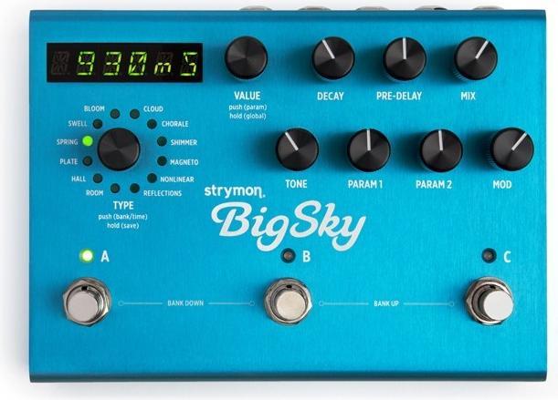 Strymon Big Sky Reverb kaikupedaali (Gitarre)