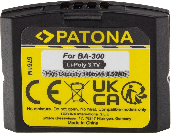 Immagine prodotto Patona Batteria Sennheiser BA300 (SET 900)