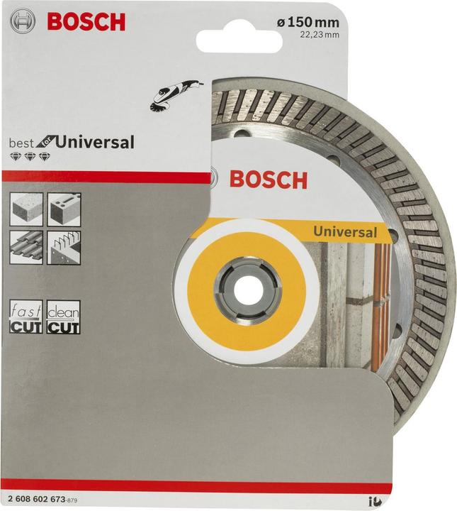 Produktbild Bosch Professional Zubehör Diamanttrennscheibe Best for Universal Turbo, 150 x 22,23 x 2,4 x 12 mm
