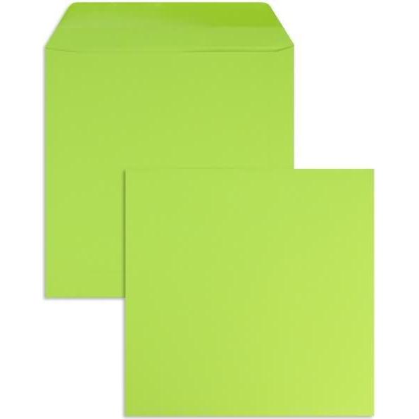 Thumbnail - Blanke, Briefumschlag, Briefumschläge 220x220mm 120g/qm gummiert VE=100 Stück lindgrün (100 x)