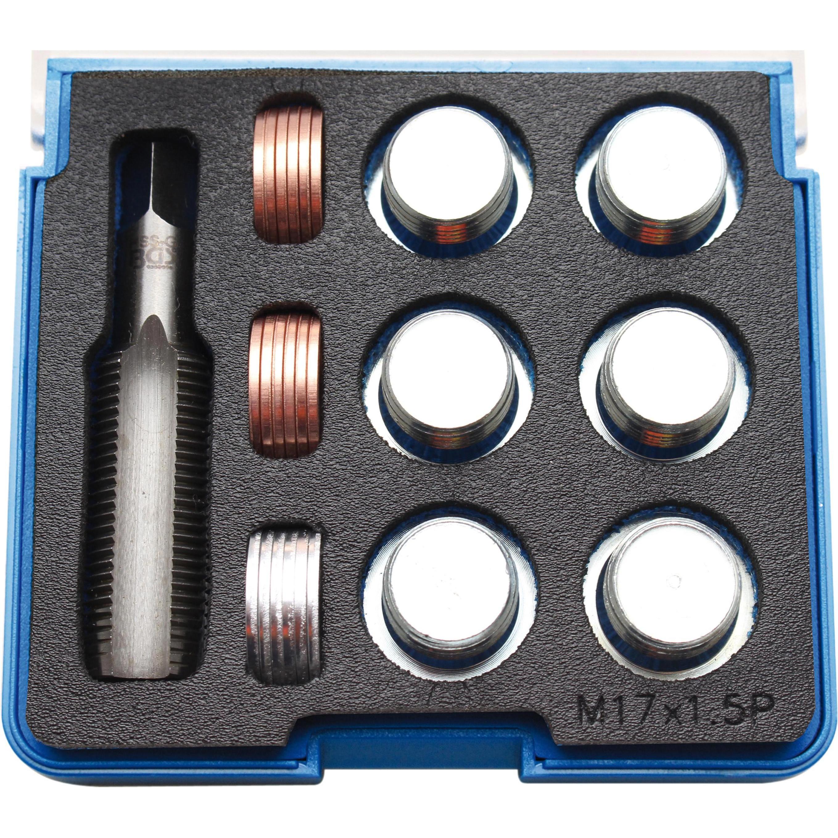BGS, Fahrzeug Werkzeug, Reparatursatz für Öl-Ablass-Gewinde M17 x 1,5 mm