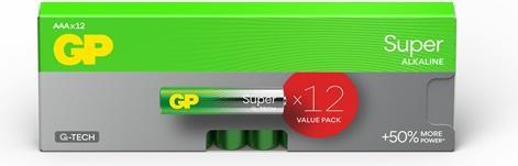 Produktbild GP Batteries Batteries Super Alkaline AAA 1.5v 12pce (12 Stk., AAA)