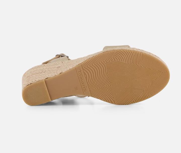Produktbild Tamaris Espadrilles mit Absatz Gold Textil (40)